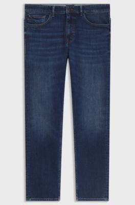 Delaware slim-fit jeans in blue comfort-stretch denim, Dark Blue