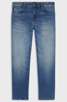 Maine regular-fit jeans in blue comfort-stretch denim, Blue