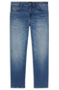 Maine regular-fit jeans in blue comfort-stretch denim, Blue