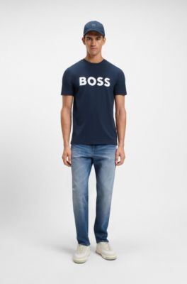 Maine regular-fit jeans in blue comfort-stretch denim, Blue