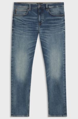 Delaware slim-fit jeans in blue soft-motion denim, Blue