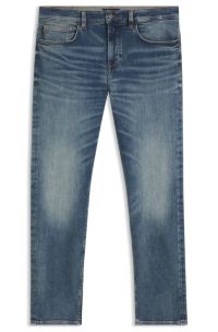Delaware slim-fit jeans in blue soft-motion denim, Blue