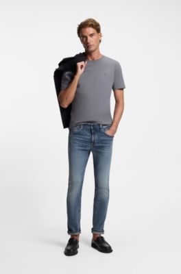Delaware slim-fit jeans in blue soft-motion denim, Blue