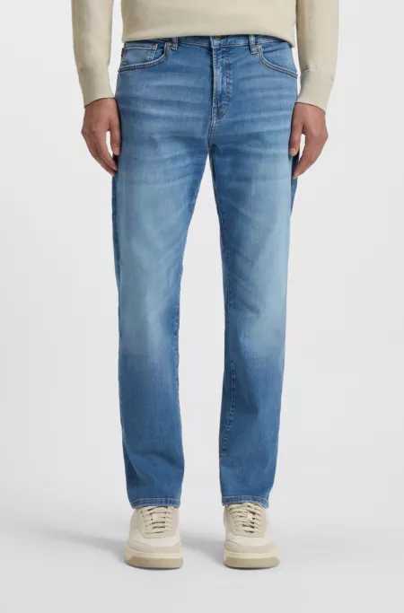 Maine regular-fit jeans in indigo stretch denim