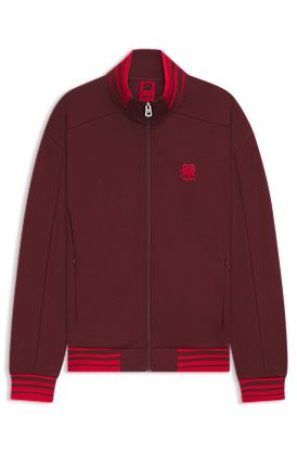 HUGO x RB zip-up sweatshirt with bull-graphic logo