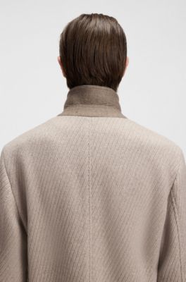 Formal coat in cashmere and virgin wool, Light Beige