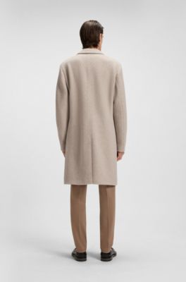 Formal coat in cashmere and virgin wool, Light Beige