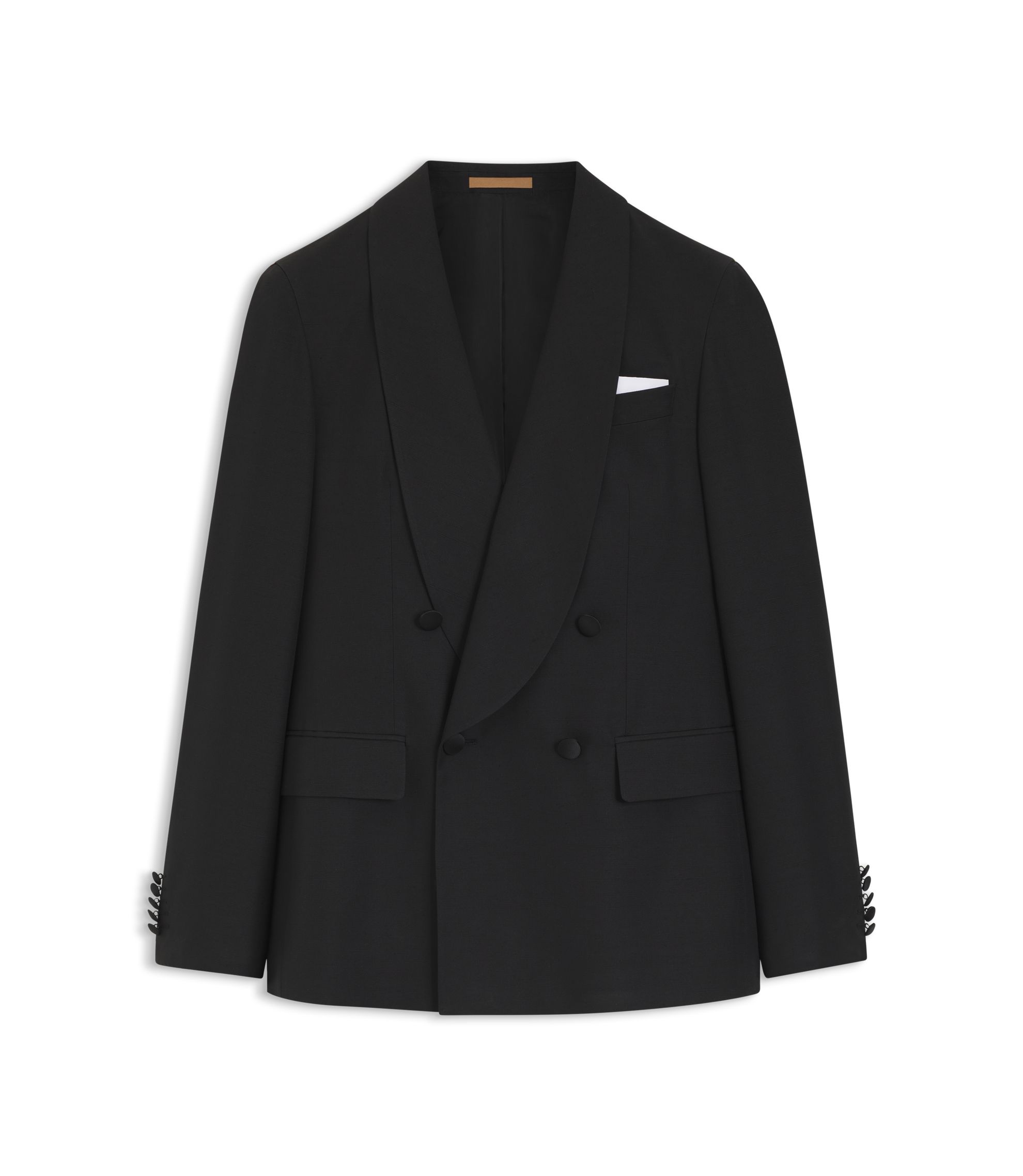ヒューゴボス●極美品/希少2XL●最上級イタリア製カシミヤ 2Bモダンジャケット Hugo Boss(ヒューゴボス)のメンズ アウター・ジャケット 人気アイテム