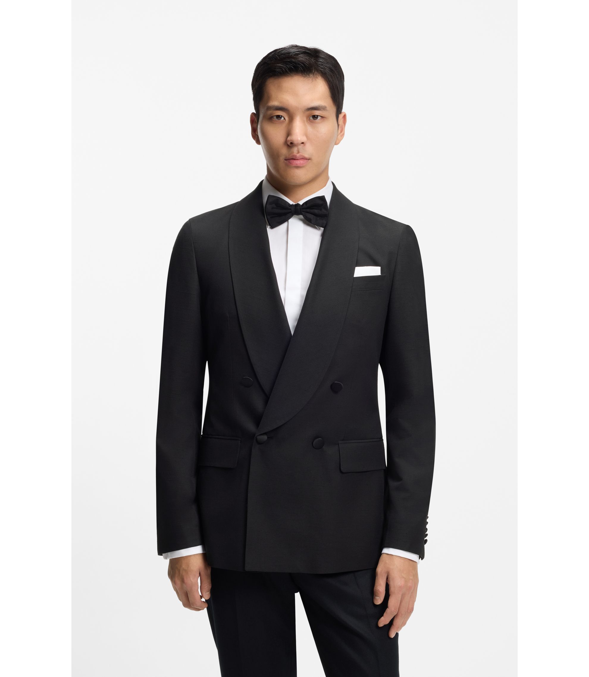 ヒューゴボス●極美品/希少2XL●最上級イタリア製カシミヤ 2Bモダンジャケット hbeu50549644_001_350?wid=1980&