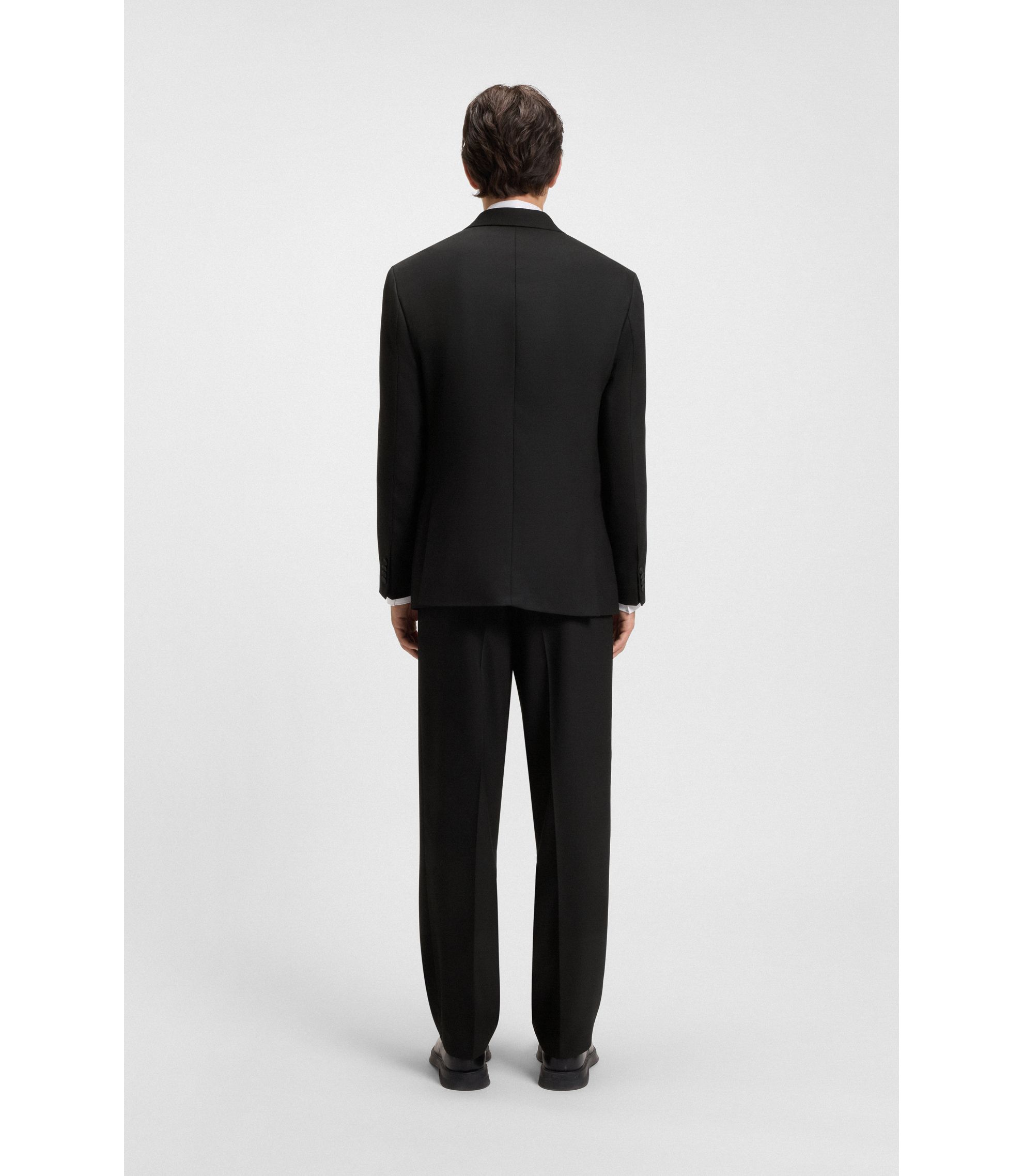 HUGO - モダンフィット ツーピーススーツ ストレッチツイル - ブラック