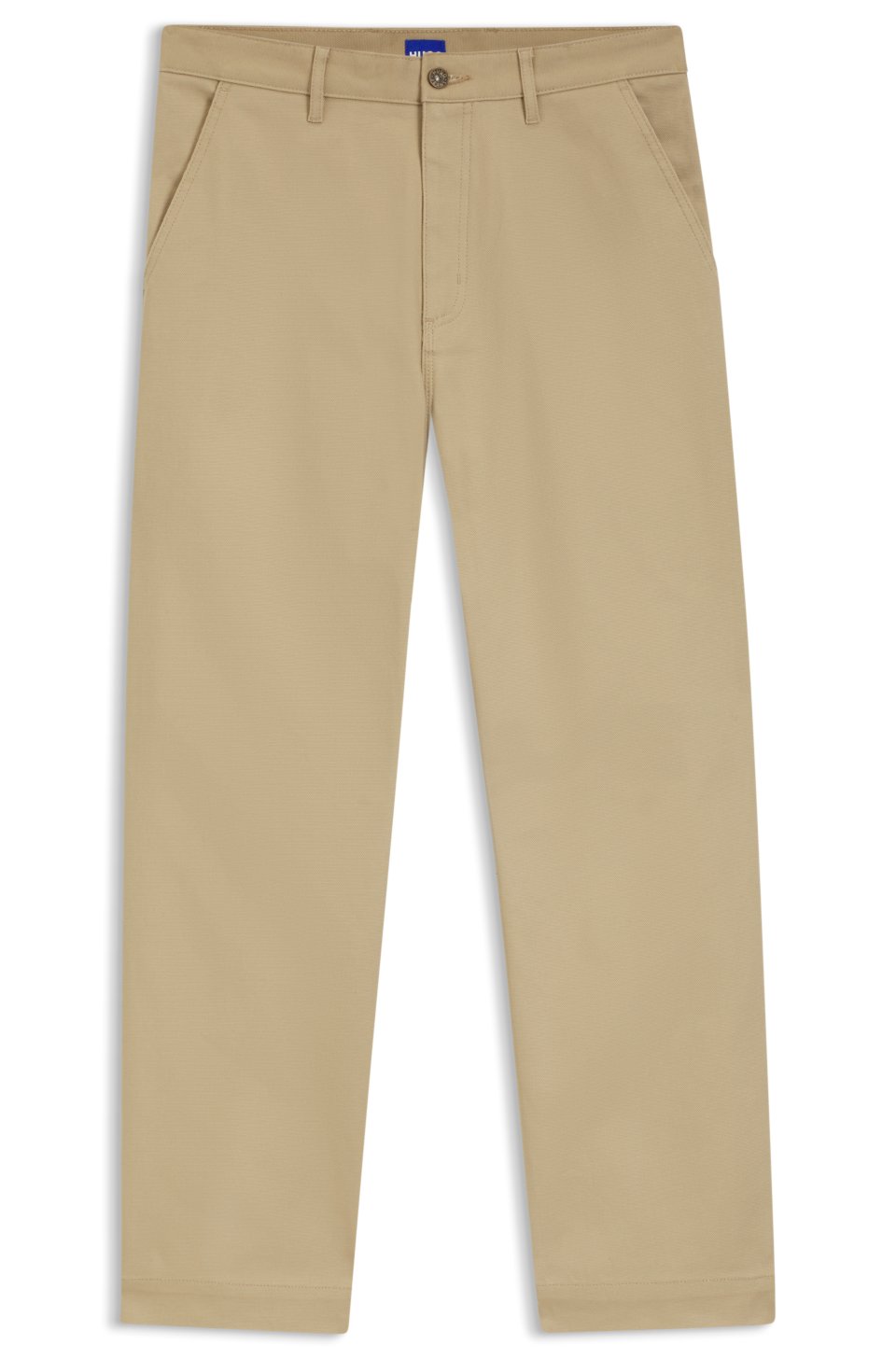 Baggy-fit trousers in stretch-cotton canvas