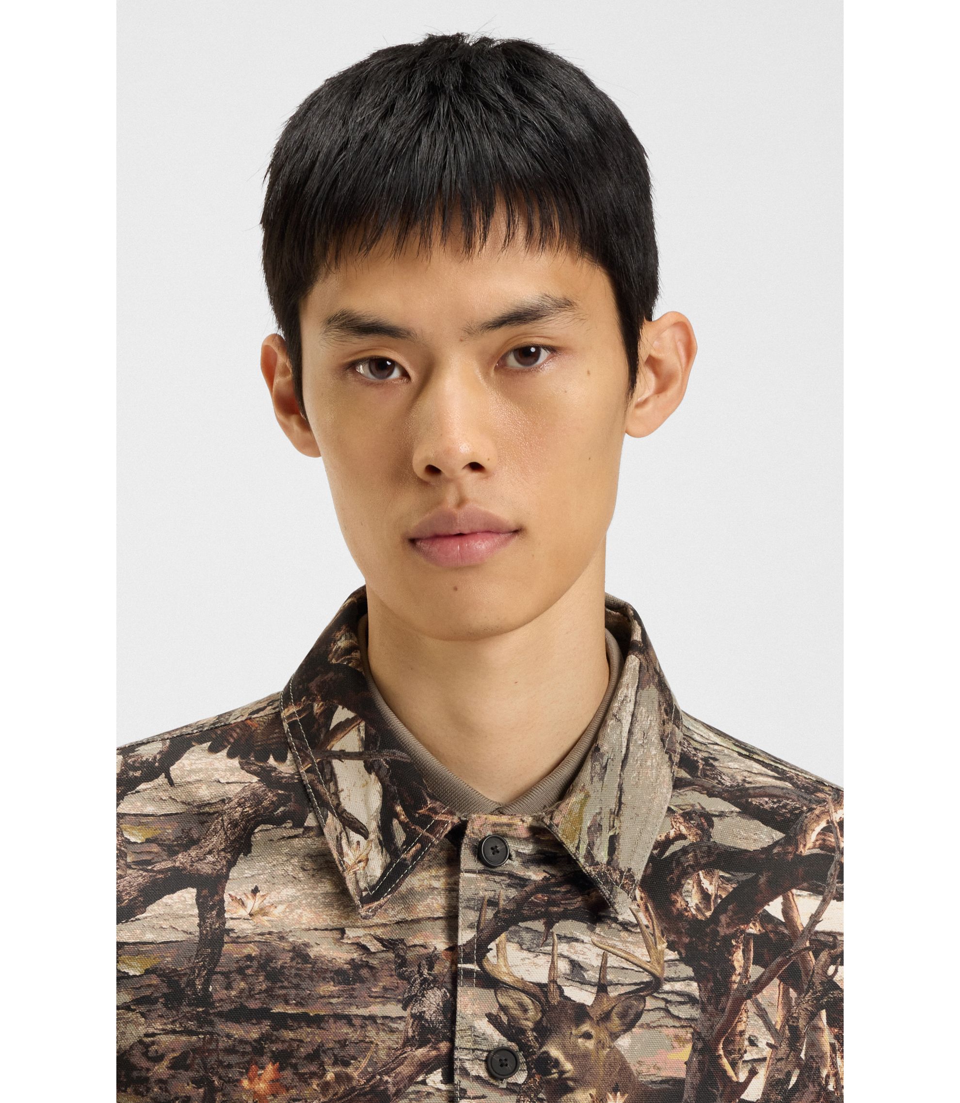 Chemise REI Co-Op Homme Grise Camouflage - Petite Taille S, Laine Mérinos