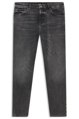 Jeans Maine regular fit in comodo denim elasticizzato grigio, Nero
