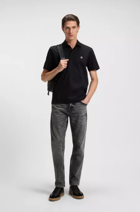 Maine regular-fit jeans in grey comfort-stretch denim