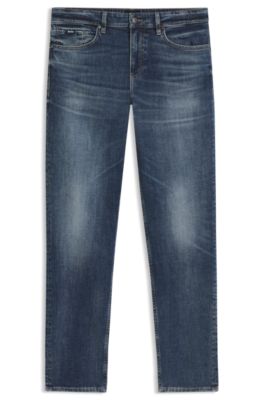 Maine regular-fit jeans in blue comfort-stretch denim, Blue