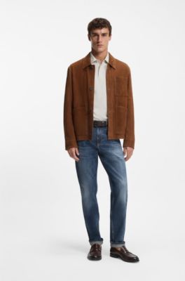 Maine regular-fit jeans in blue comfort-stretch denim, Blue