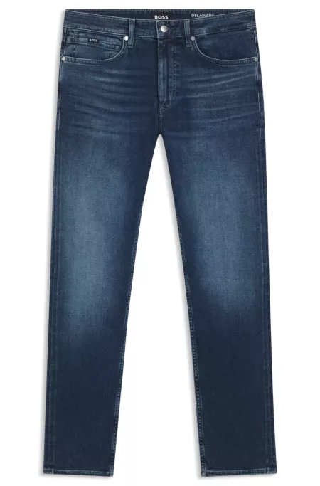 Delaware slim-fit jeans in blue soft-touch denim
