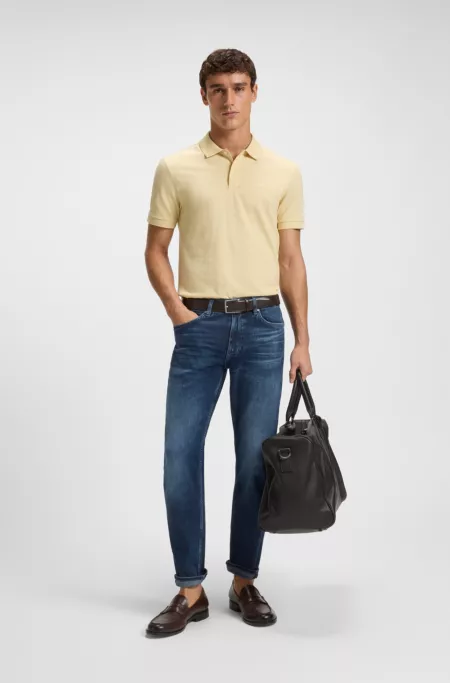 Delaware slim-fit jeans in blue soft-touch denim