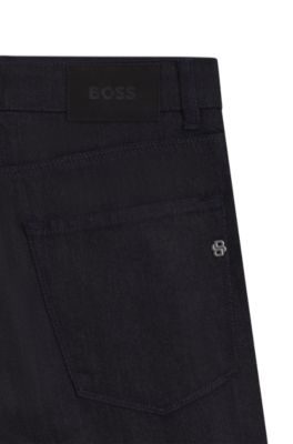 Maine regular-fit jeans in navy Italian denim, Dark Blue