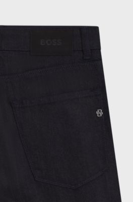 Maine regular-fit jeans in navy Italian denim, Dark Blue