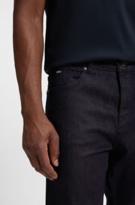 Maine regular-fit jeans in navy Italian denim, Dark Blue