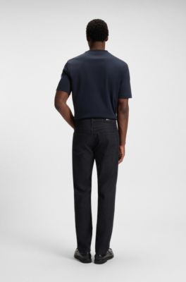 Maine regular-fit jeans in navy Italian denim, Dark Blue