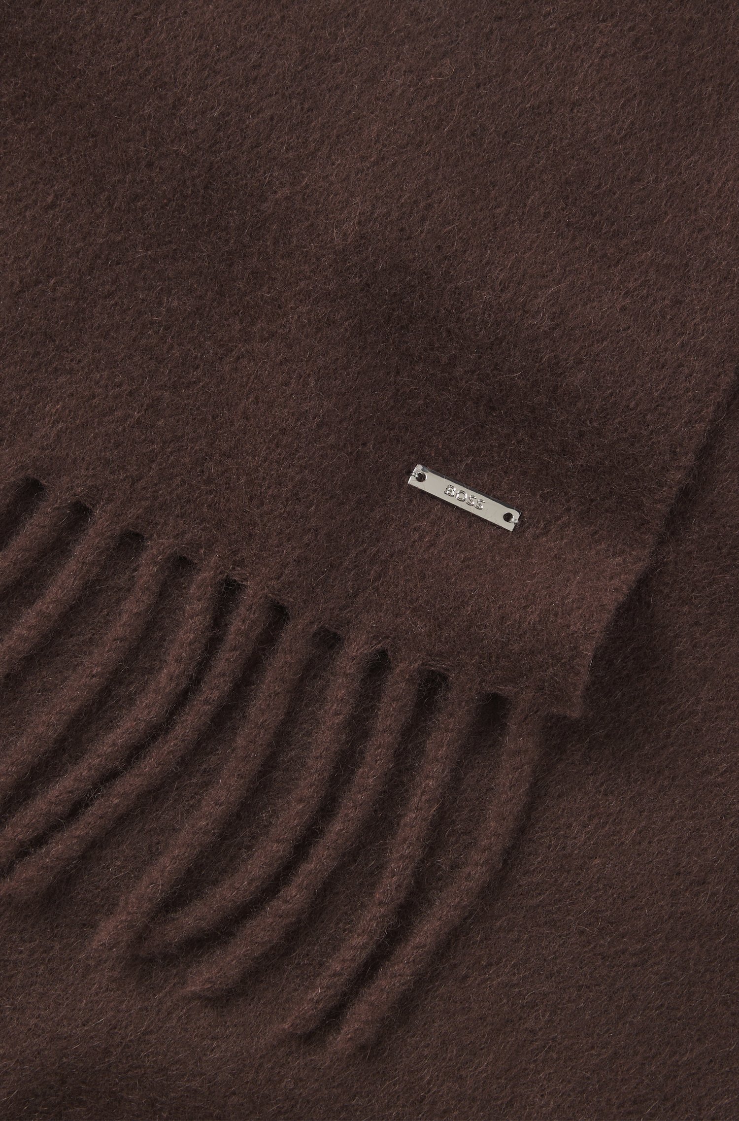Boss Cashmere scarf with metal logo plate halsdukar & sjalar herr – bild 3