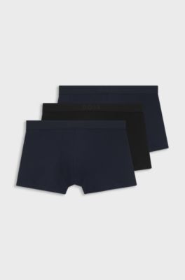 3-pack trunks, Black  /  Blue