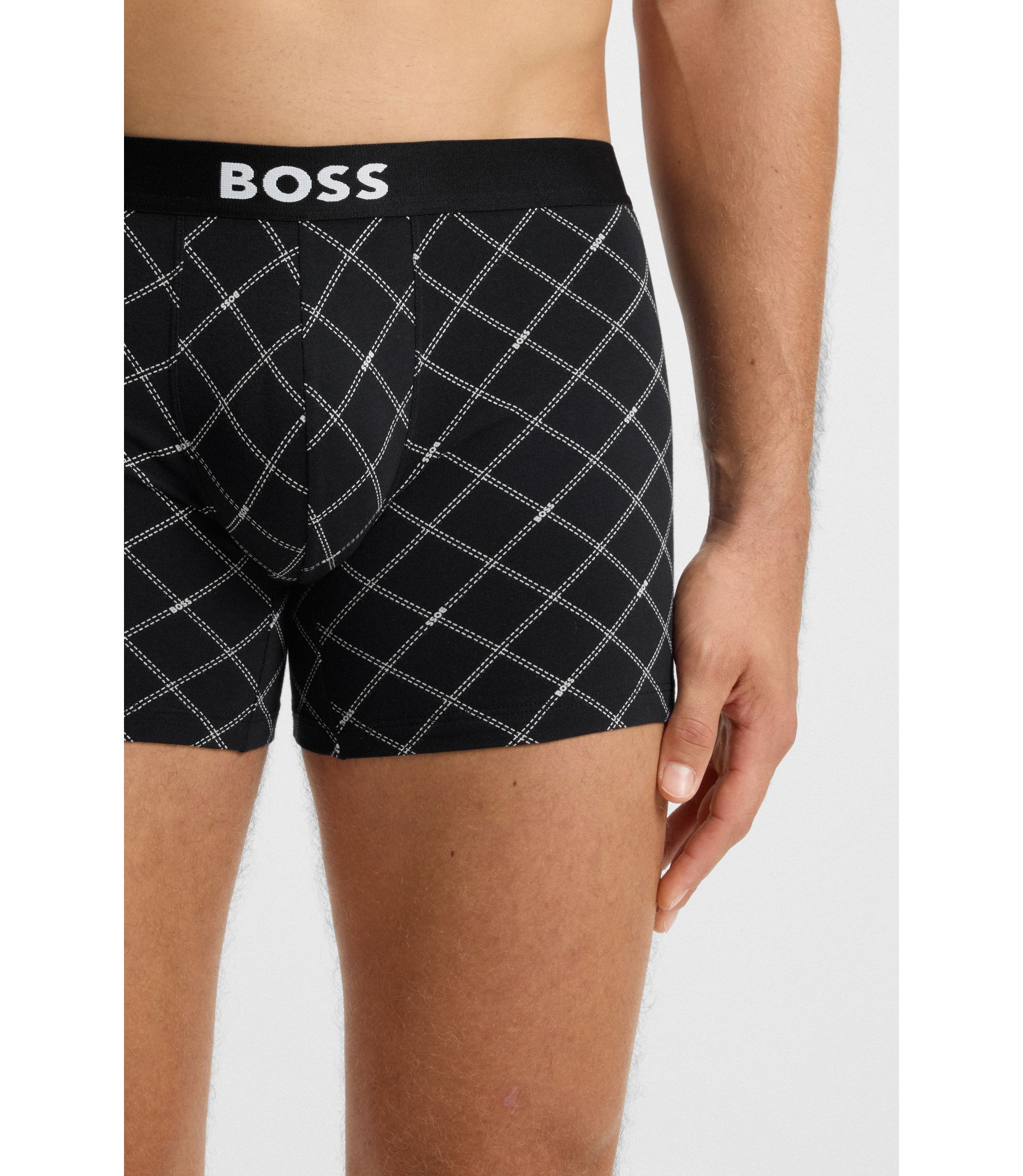 Hugo Boss BoxerBr 3P Bold 50499400 Schwarz / Dunkelgrün ab 25,49