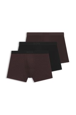 Three-pack of boxer briefs in stretch cotton