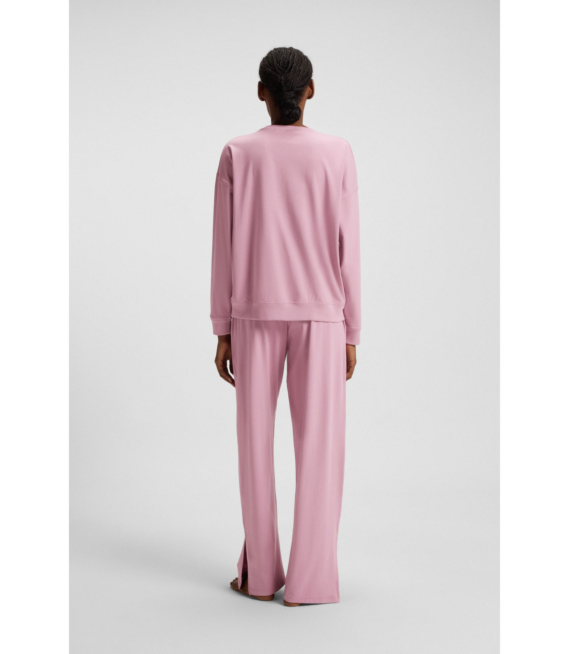 Pink Boss Pj Set HUGO Regular-fit Pyjamas In Stretch Cotton With