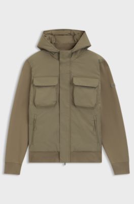 Hooded regular-fit jacket with GORE-TEX&reg;, Light Brown