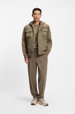 Hooded regular-fit jacket with GORE-TEX&reg;, Light Brown