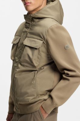 Hooded regular-fit jacket with GORE-TEX&reg;, Light Brown
