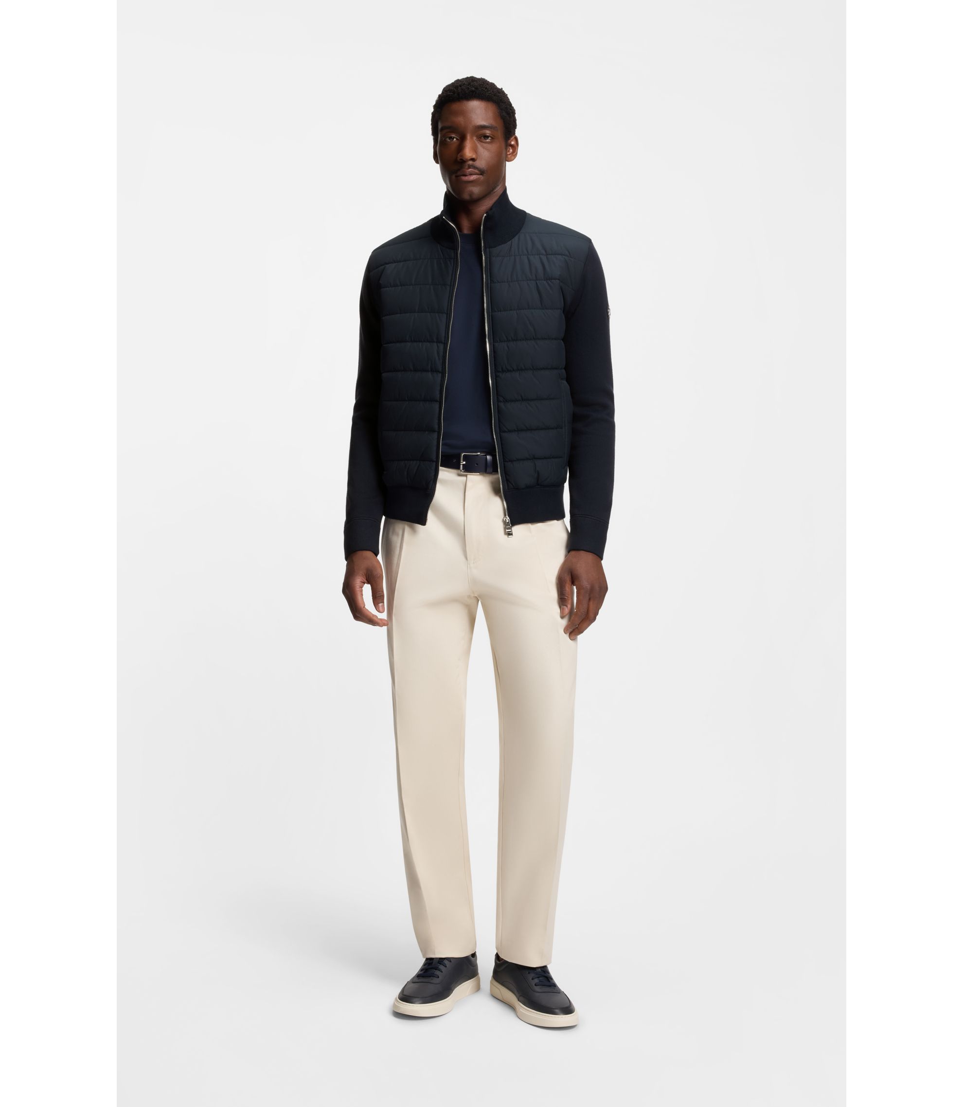 BOSS アイボリー パデッドジャケット BOSS Kidswear パデッドジャケット | ブラウン | FARFETCH JP