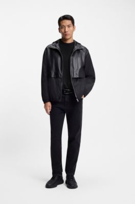 Relaxed-fit sweater in virgin wool, Black