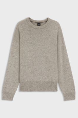 Relaxed-fit sweater in virgin wool, Light Grey