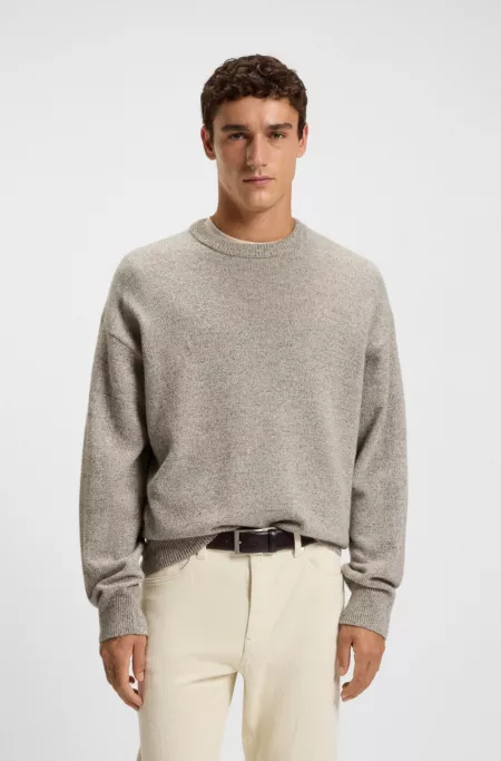 Relaxed-fit sweater in virgin wool