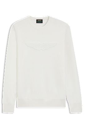 BOSS x ASTON MARTIN wool sweater with embroidered logo