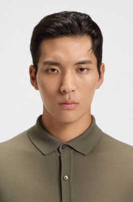 Regular-fit shirt in virgin wool, Light Brown