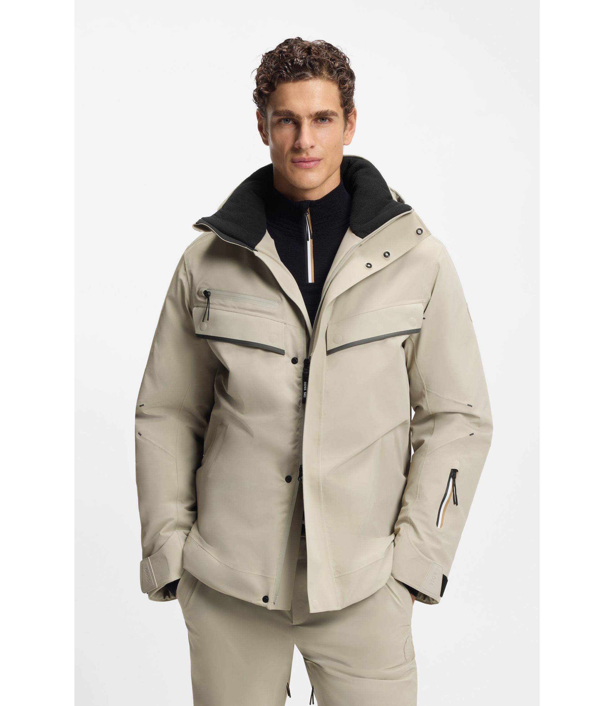 BOSS アイボリー パデッドジャケット hbeu50550108_090_350?wid=1980&