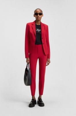 Cotton-jersey T-shirt with glitter-print details, Black