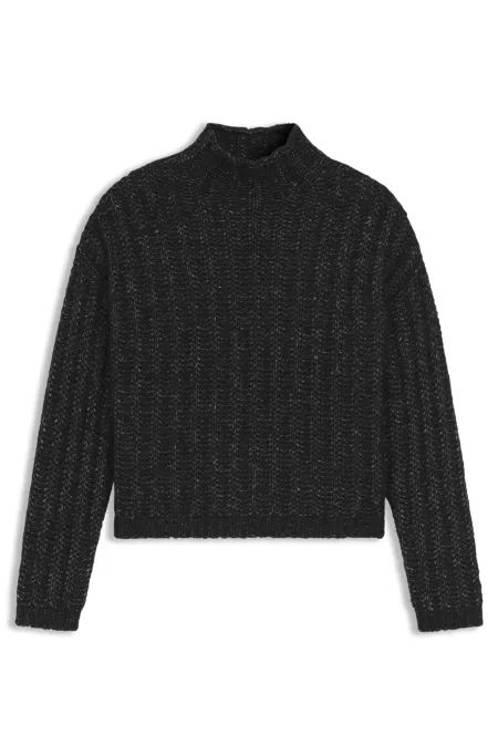 Strickpullover mit Ripp-Struktur