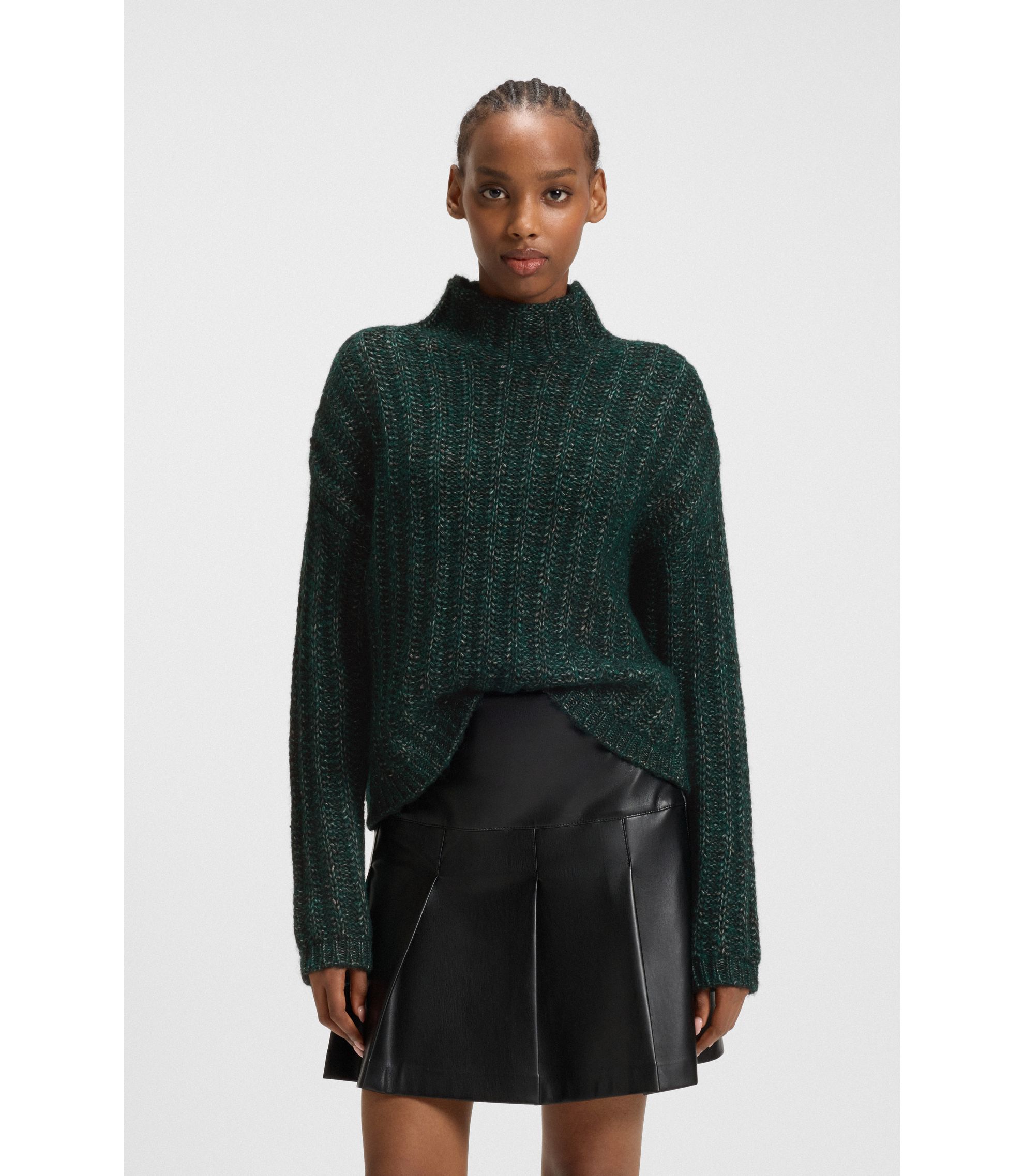 Strickpullover mit Ripp-Struktur