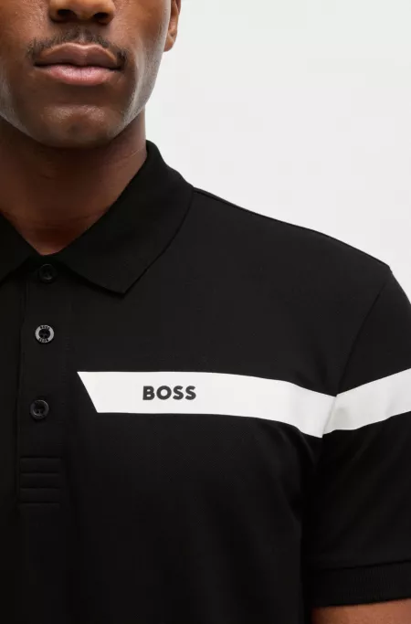 Active Paddy polo shirt in cotton-blend piqué