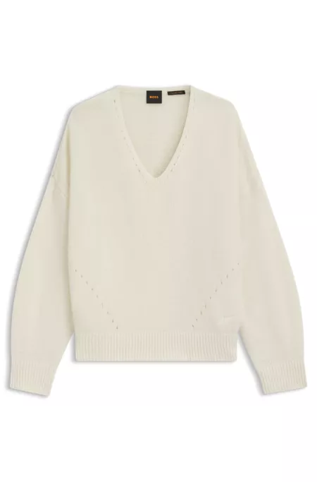 V-neck sweater in Italian yarn