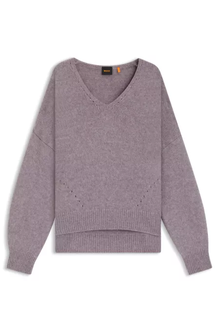 V-neck sweater in Italian yarn