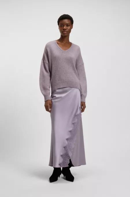 V-neck sweater in Italian yarn