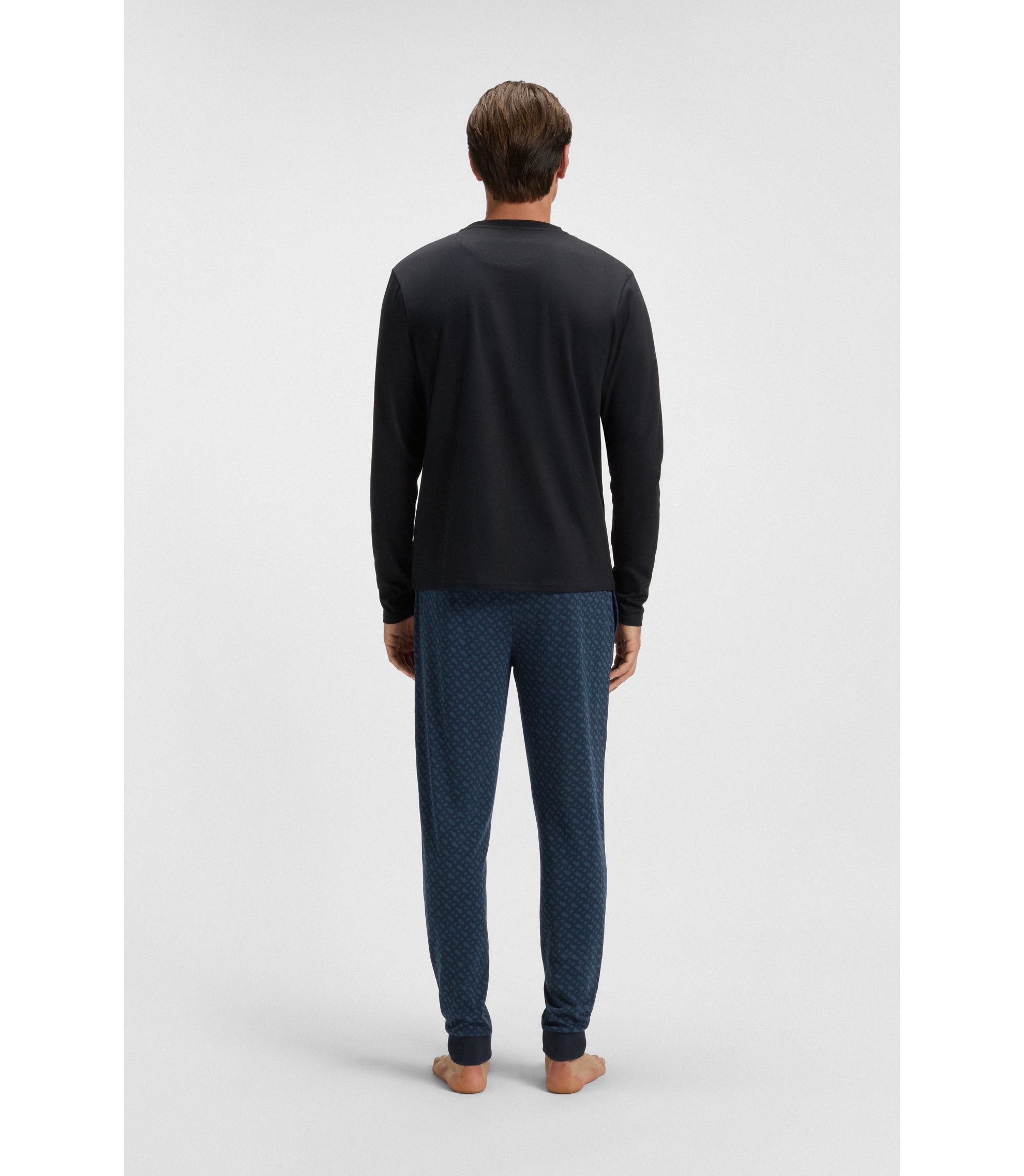 Nightwear Pyjama Boss Homme BOSS Cotton Pyjama Set With Monograms