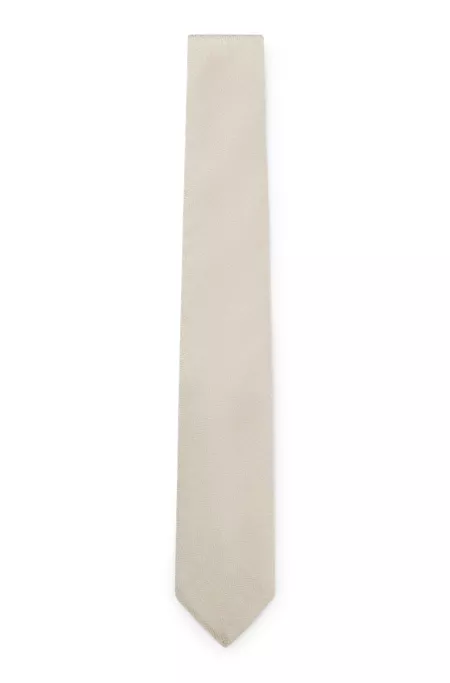 Silk-blend tie with herringbone pattern